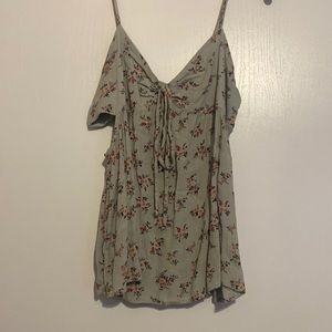 Green Floral American Eagle Outfitters Tank